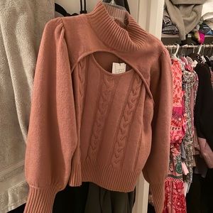 Mauve cozy and cute sweater